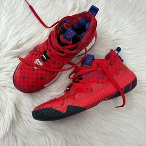 Adidas Harden Vol. 6 Vivid Red Monogram Men's Size 9.5 Shoes Las Vegas HQ3884‎